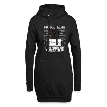 Drôle de perséker personnel - Super Cane Corso - Sweat-shirt à capuche long Femme - noir - Devant