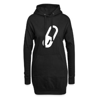 Pille Medizin Medikament - Hoodie-Kleid - Schwarz - Vorne