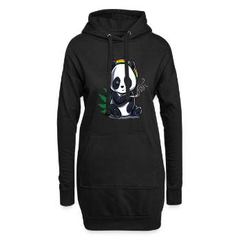 Cannabis Hanf THC 420 - Hoodie-Kleid - Schwarz - Vorne