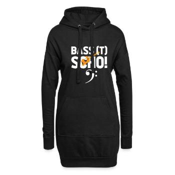 Das wird schon passen Chor - Hoodie-Kleid - Schwarz - Vorne
