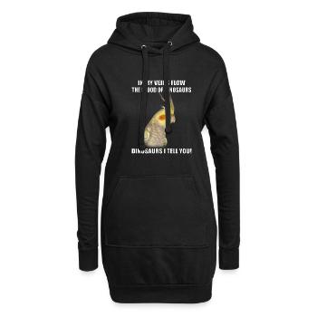 COCKATIEL Birds Lustige Nymphensittiche - Hoodie-Kleid - Schwarz - Vorne