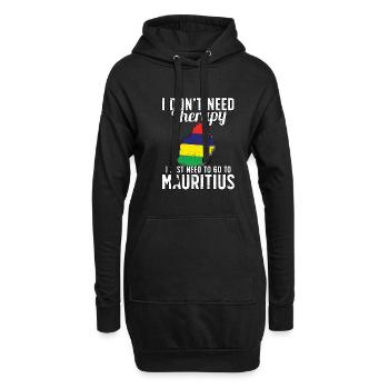 Maurice flag I Maurice Souvenirs - Sweat-shirt à capuche long Femme - noir - Devant