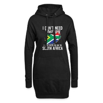 South Africa flag I South African Souvenirs - Hoodie-Kleid - Schwarz - Vorne