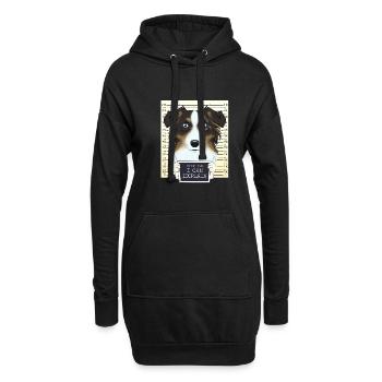 Berger australien Papa I Berger australien - Sweat-shirt à capuche long Femme - noir - Devant