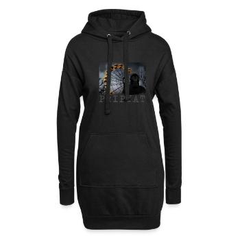 Pripyat - Ville fantôme radioactive de Tchernobyl - Sweat-shirt à capuche long Femme - noir - Devant