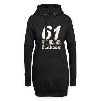 Bize her yer trabzon 61 Halbmond mit Stern - Hoodie-Kleid - Schwarz - Vorne