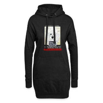Caniche Personal Stalker Ill Vous Suivre Partout - Sweat-shirt à capuche long Femme - noir - Devant