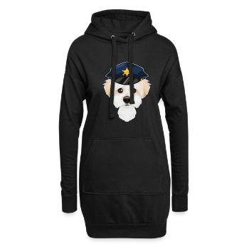Police Maltese Canine Handler I Police Dog I - Hoodie-Kleid - Schwarz - Vorne
