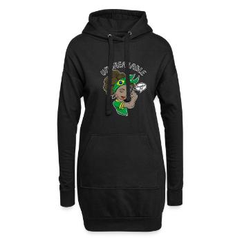 Fille brésilienne incassable I Héritage brésilien - Sweat-shirt à capuche long Femme - noir - Devant