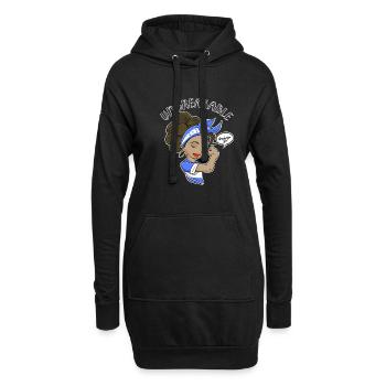 Hondurian Girl Unbreakable Hondurian Heritage - Sweat-shirt à capuche long Femme - noir - Devant