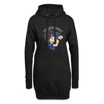 Fille kosovare incassable I Patrimoine kosovar I - Sweat-shirt à capuche long Femme - noir - Devant