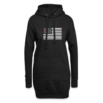 Les droits de la fierté LGBTQ sont des droits de la personne - Sweat-shirt à capuche long Femme - noir - Devant