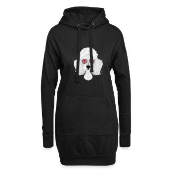 Poodle UK Sunglasses I English Flag I Union Jack - Hoodie-Kleid - Schwarz - Vorne