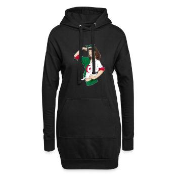 Algerian Girl Unbreakable I Algerian Heritage I - Hoodie-Kleid - Schwarz - Vorne