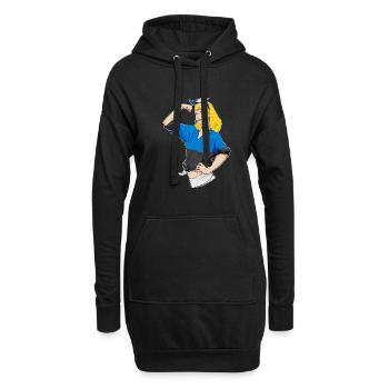 Fille estonienne incassable I Héritage estonien I - Sweat-shirt à capuche long Femme - noir - Devant