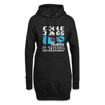 Hoverboarding Coole Jungs fahren Hoverboard - Hoodie-Kleid - Schwarz - Vorne