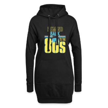 Back To The 80s Retro Walkman - Hoodie Dress - black - Front