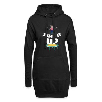It Up Trampoline Trampolining - Hoodie Dress - black - Front