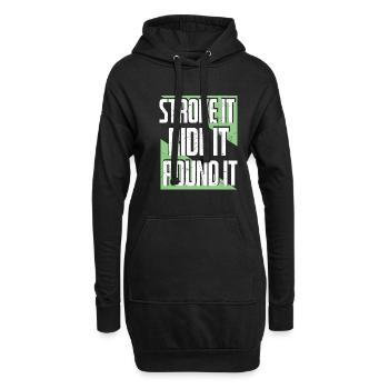 It Ride It Pound It Triathlon - Hoodie Dress - black - Front