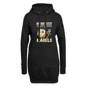 Keine Zeit Ich Muss Zu Meinen Mädels Bienen Imker - Hoodie-Kleid - Schwarz - Vorne