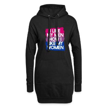 LGBT Rainbow Gay Pride Homo Lesbian Gay - Hoodie Dress - black - Front
