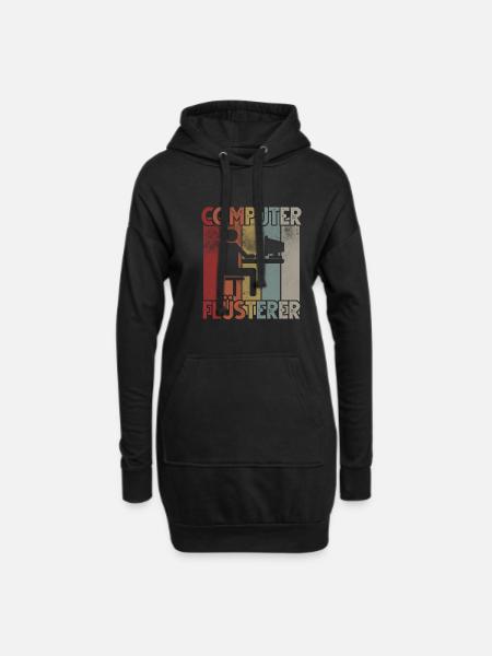 Informatiker Informatik Programmierer Nerd Geek - Hoodie-Kleid - Schwarz