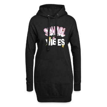 Schul Vibe Lehrer Schüler Studieren Zitat Geschenk - Hoodie-Kleid - Schwarz - Vorne