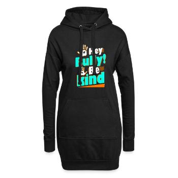 Hey Bully Be Child Anti Intimidation - Sweat-shirt à capuche long Femme - noir - Devant