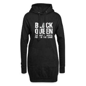 Black Queen La pièce la plus puissante du jeu - Sweat-shirt à capuche long Femme - noir - Devant
