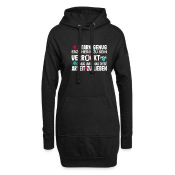 Kita Spruch für Erzieherin Kindergarten - Hoodie-Kleid - Schwarz - Vorne