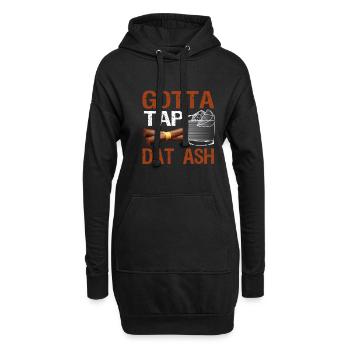 Gotta Tap Dat Ash Cigar Smoker Tabac Fumeur - Sweat-shirt à capuche long Femme - noir - Devant