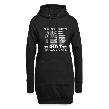 Summer Nights Dirt Track Lights Racing USA - Hoodie-Kleid - Schwarz - Vorne