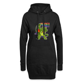 Crocodile I LGBTQ Flag I Rainbow Flag I Gay Pride - Hoodie-Kleid - Schwarz - Vorne