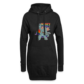 Elephant I LGBTQ Flag I Rainbow Flag I Gay Pride - Hoodie-Kleid - Schwarz - Vorne