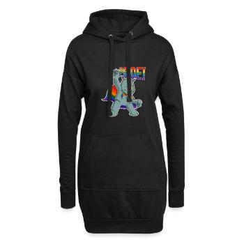 Rhino I LGBTQ Flag I Rainbow Flag I Gay Pride - Hoodie-Kleid - Schwarz - Vorne