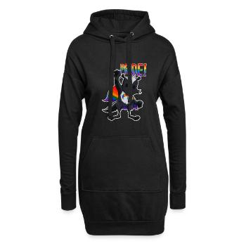 Skunk I LGBTQ Flag I Rainbow Flag I Gay Pride - Hoodie-Kleid - Schwarz - Vorne