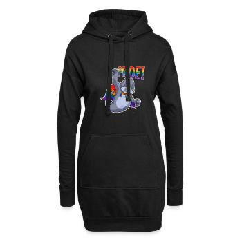 Seal I LGBTQ Flag I Rainbow Flag I Gay Pride - Hoodie-Kleid - Schwarz - Vorne