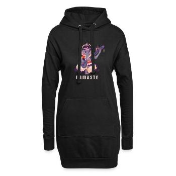 Inde Dieu Shiva Hindouisme Ganesha Divinité - Sweat-shirt à capuche long Femme - noir - Devant