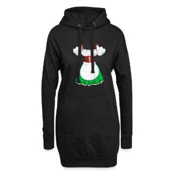 Beer Festival in Germany Women's Suit Dirndl - Hoodie Dress - black - Front