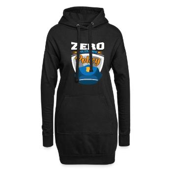 Politique de tolérance zéro Convivialité Casquette de police - Sweat-shirt à capuche long Femme - noir - Devant