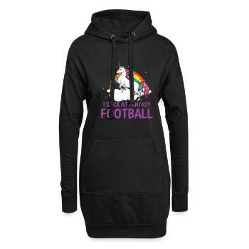 Ich Lutsche Am Fantasy Football -Verlierer - Hoodie-Kleid - Schwarz - Vorne