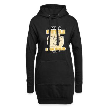 Opa Enkelin Ein Link Fürs Leben - Hoodie-Kleid - Schwarz - Vorne