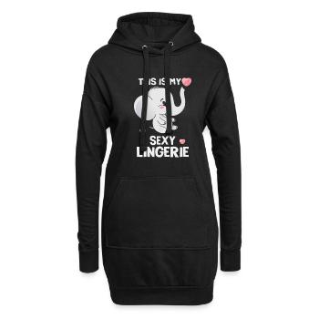 Lustig, Sexy, Pervers, Das Ist Mein Sexy - Hoodie-Kleid - Schwarz - Vorne
