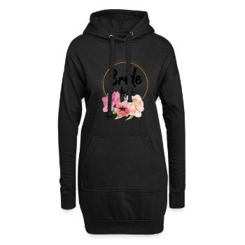La mariée doit être à la douche nuptiale du mariage - Sweat-shirt à capuche long Femme - noir - Devant
