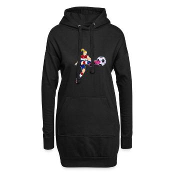 Équipe des Pays-Bas de football I Football Pays-Bas - Sweat-shirt à capuche long Femme - noir - Devant