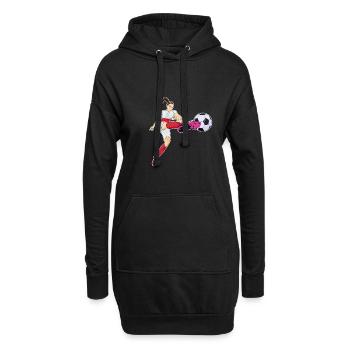 Équipe de Pologne de football I Football Pologne - Sweat-shirt à capuche long Femme - noir - Devant
