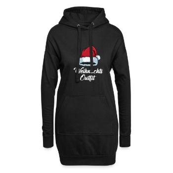 Tenue de Noël Partenaire Look Famille de Noël - Sweat-shirt à capuche long Femme - noir - Devant