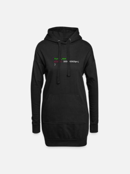Web und CSS Programmierer Developer Coding Code - Hoodie-Kleid - Schwarz