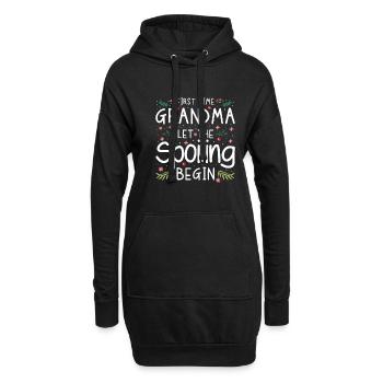 Zum Ersten Mal Ließ Oma Die Beute Neue Oma - Hoodie-Kleid - Schwarz - Vorne