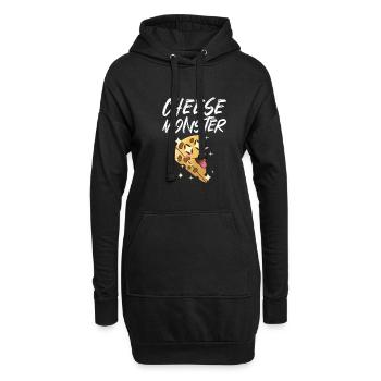 Snack Käse Liebhaber Käse Geschenk - Hoodie-Kleid - Schwarz - Vorne